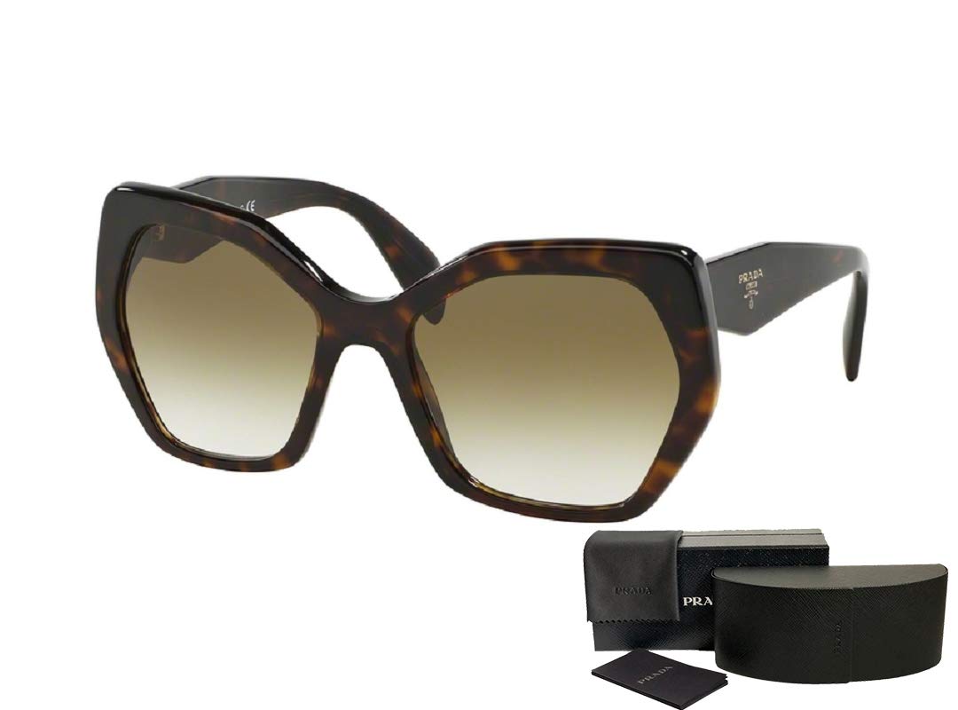 小物 PRADA Polarized Sunglasses Havana 56 Prada PR16RS HERITAGE 2AU4M0 56M Havana/Brown Green Gra | B2B